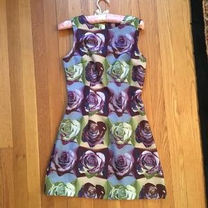 EUC XOXO rose print dress size 3/4